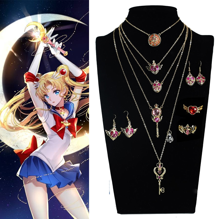 Buy Sailor Moon - Different Characters Themed Necklaces and Earrings (10  Designs) - Pendants & Necklaces, Rings & Earrings