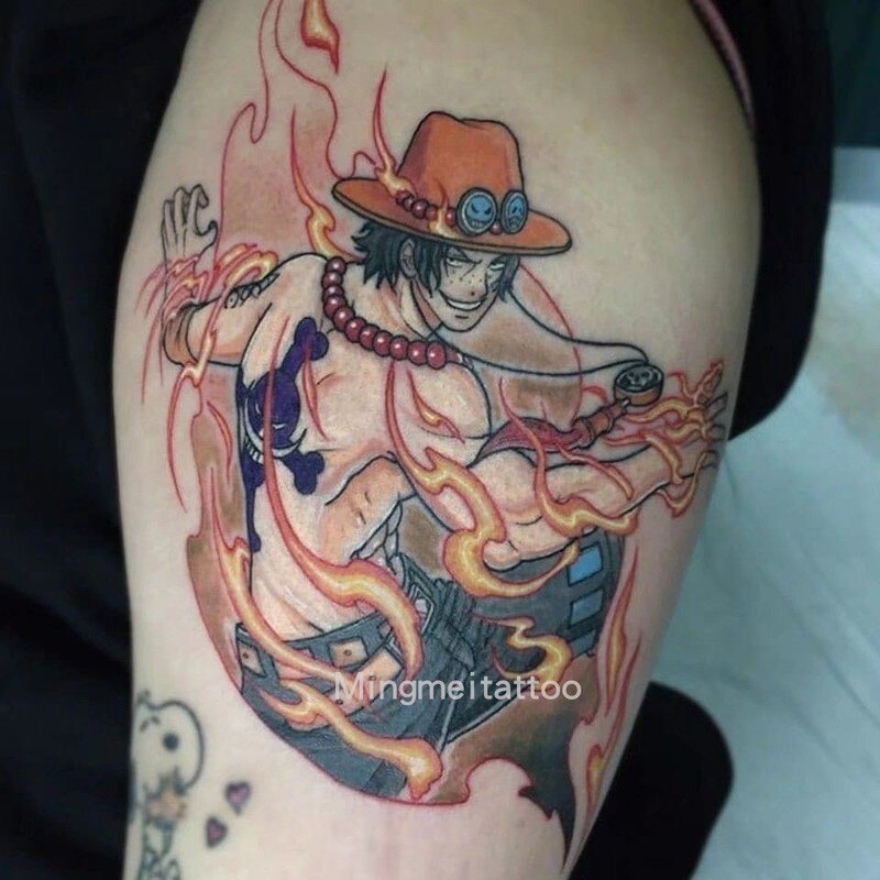 Buy One Piece - Different Characters Realistic Tattoos (10 Designs) -  Action & Toy Figures