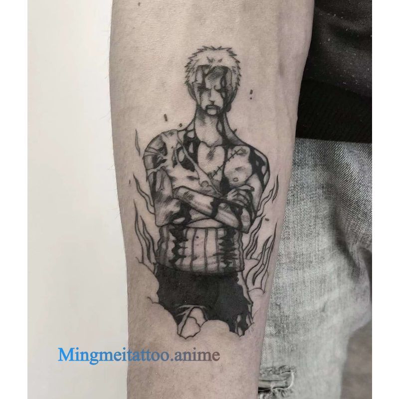 One Piece – Different Characters Realistic Tattoos (10 Designs) Action & Toy Figures