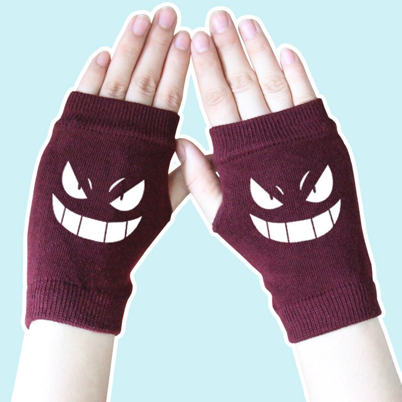 Different Animes Themed Comfortable Half-Fingered Gloves (15 Designs) Cosplay & Accessories