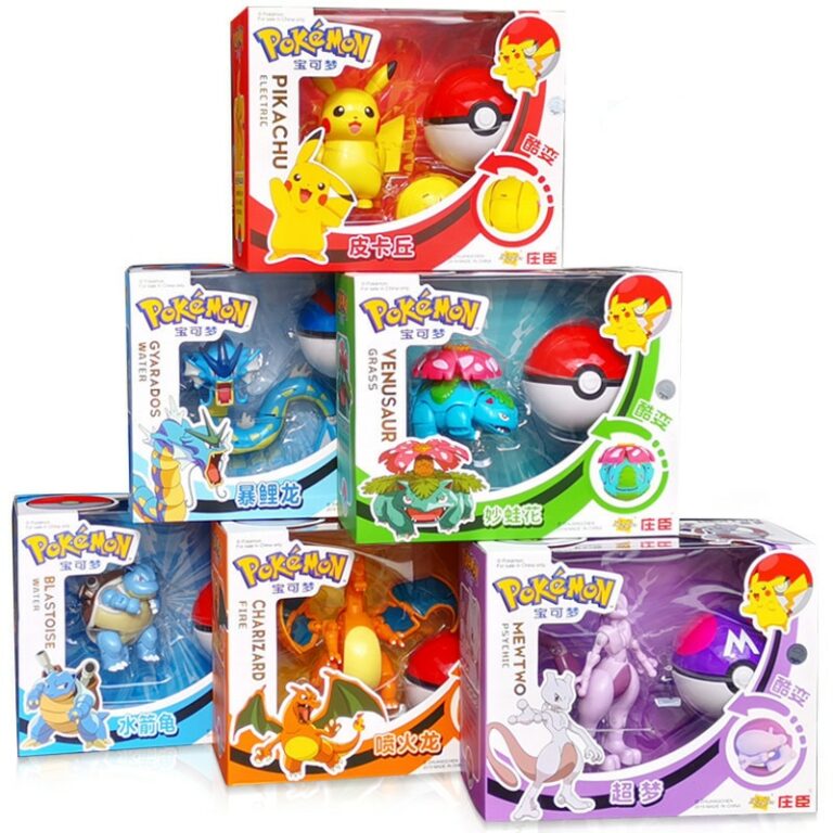 Buy Pokemon Different Pokemons Set with Pokeballs (5+ Variants