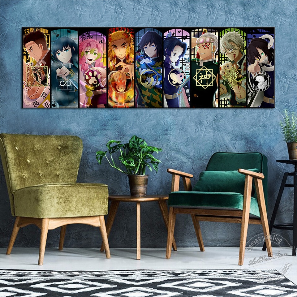 Demon Slayer – All Cool Characters Big Poster (No Frame) Posters