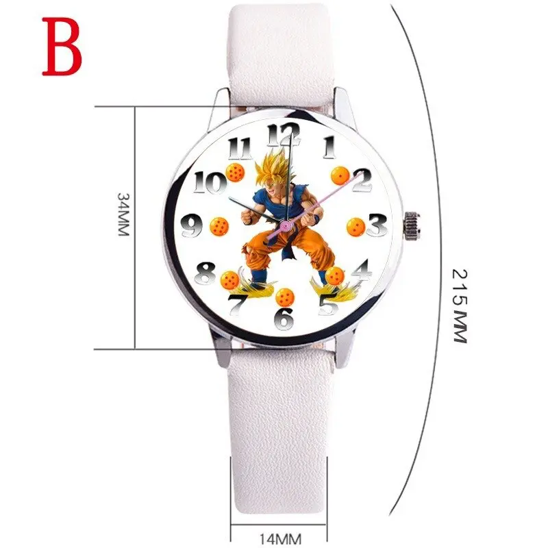 Pastele New Goku Super Saiyan Transformation Dragon Ball Custom Unisex  Black Quartz Watch Premium Gift Box