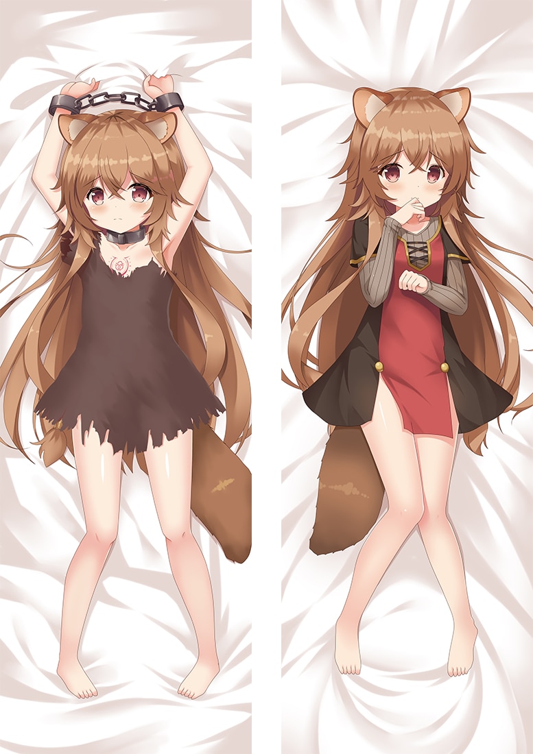 The Rising of the Shield Hero – Raphtalia Dakimakura Hugging Body Pillow Covers (5 Designs) Bed & Pillow Covers