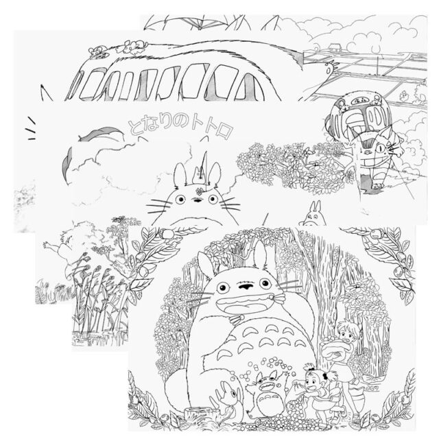 Buy My Neighbor Totoro - All characters themed Drawing or Coloring Book ...