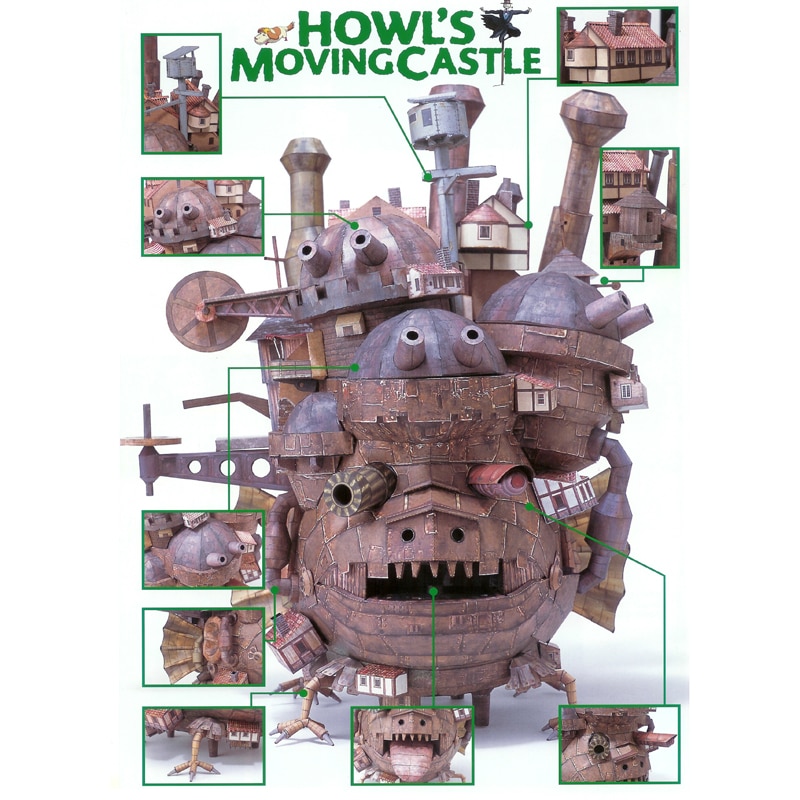 Howl’s Moving Castle – Tall Castle Model for puzzle/assembly Action & Toy Figures