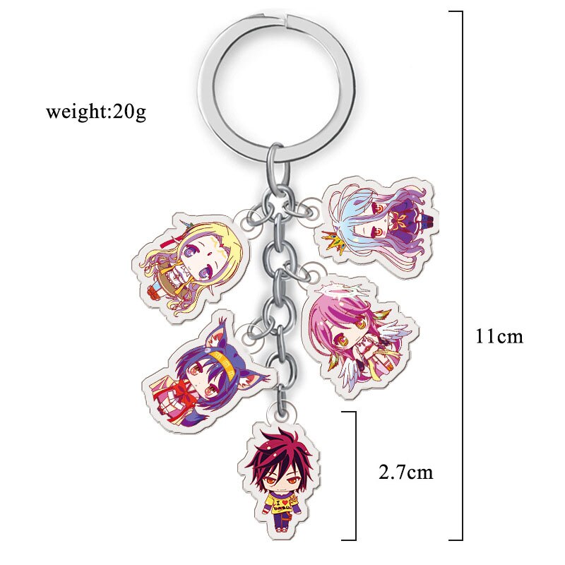 No Game No Life – Different Characters All-in-One Keychains (4 Designs) Keychains