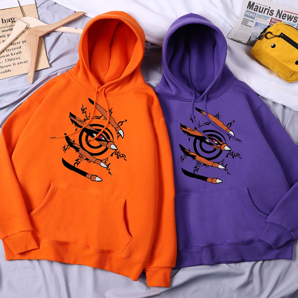 Naruto – Kurama themed Hoodies (15+ Designs) Hoodies & Sweatshirts