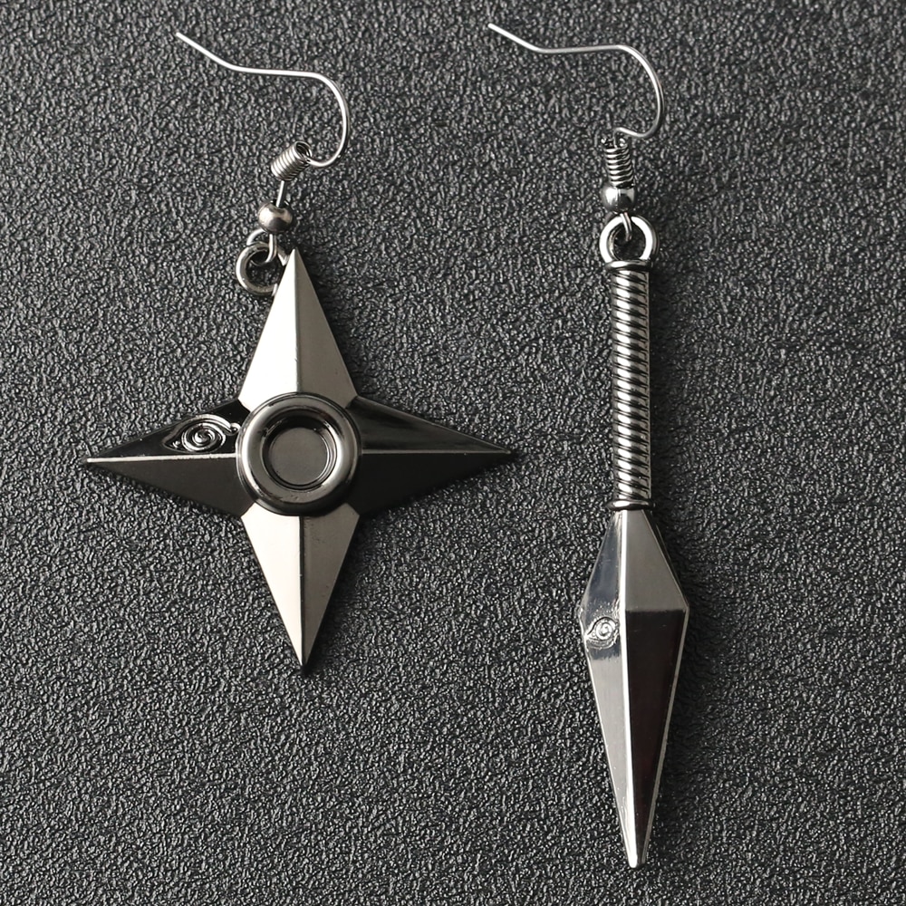 Naruto – Kunai and Shuriken Earrings Rings & Earrings