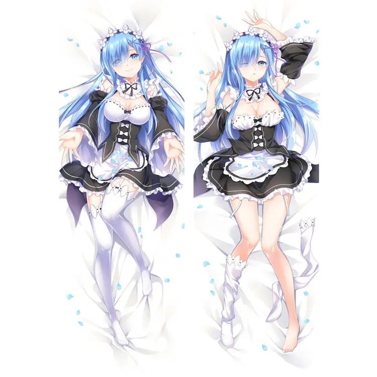 Re:Zero − Starting Life in Another World – Ram and Rem Dakimakura Hugging Body Pillow Covers (2 Designs) Bed & Pillow Covers