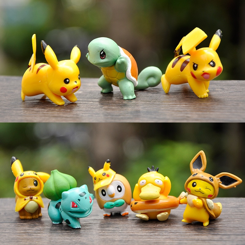 Pokemon – Different Pokemons Action Figures (8 Pieces/Set) Action & Toy Figures