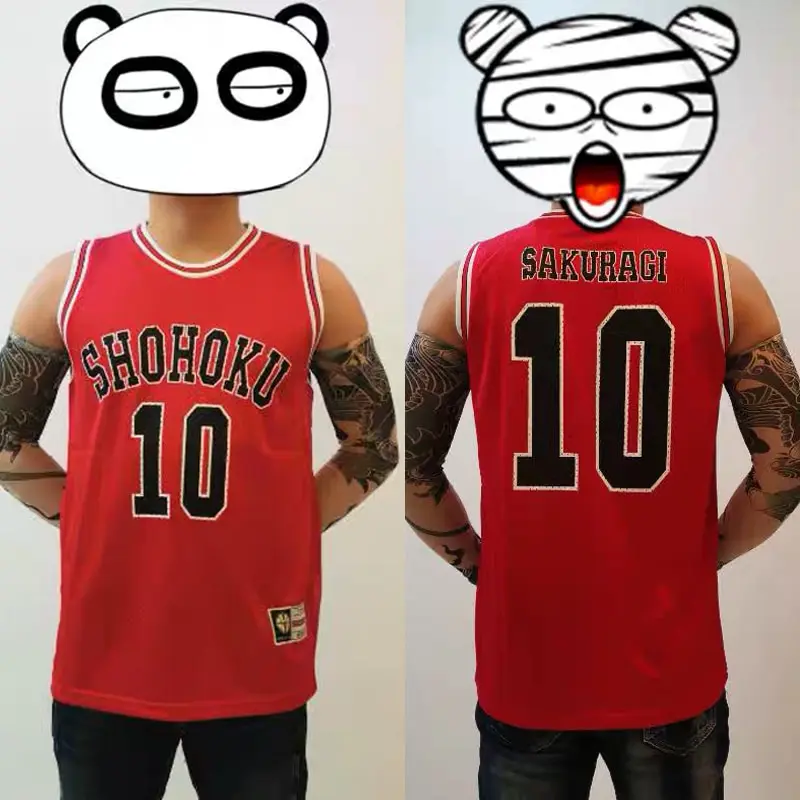 Slam Dunk Cosplay Costume Anime Vest Basketball Jersey School Uniform