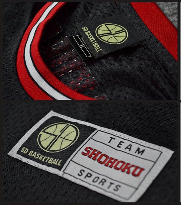 Slam Dunk – Shohoku School Basketball Team Black Jersey (15+ Designs) T-Shirts & Tank Tops