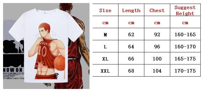 Shohoku Jersey size