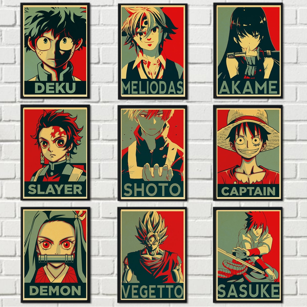 All Amazing Anime Characters Wall Posters (45+ Designs) Posters