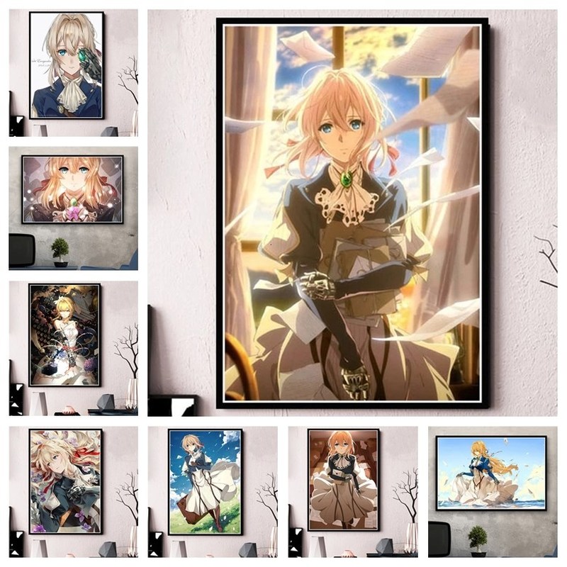 Violet Evergarden – Violet Oil Canvas Painting (20+ Designs and different sizes) Posters
