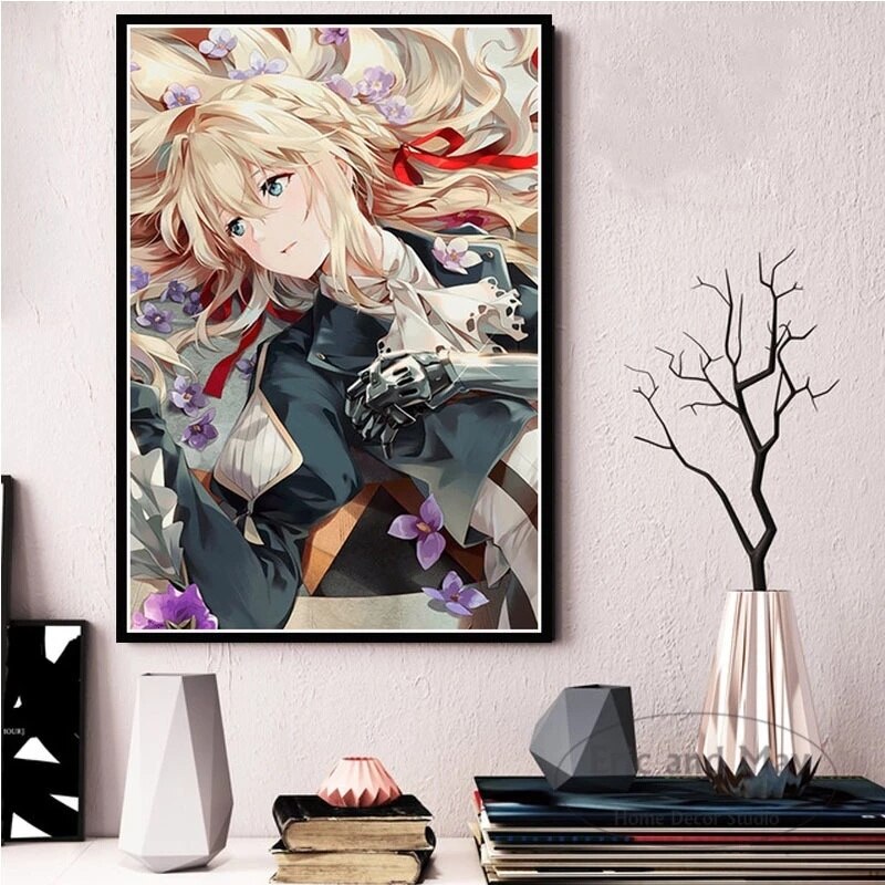 Violet Evergarden – Violet Oil Canvas Painting (20+ Designs and different sizes) Posters