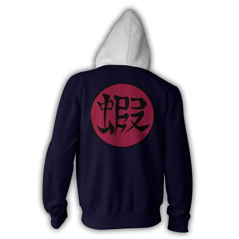 Naruto – Gamabunta themed Zip Hoodie Hoodies & Sweatshirts