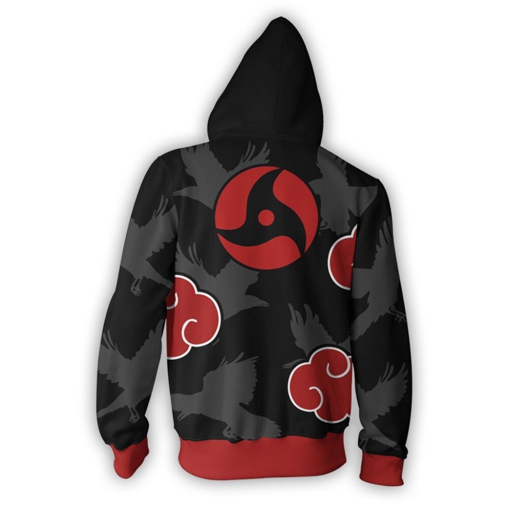 Naruto – Akatsuki Themed Stylish Zip Hoodie (Premium Quality) Hoodies & Sweatshirts