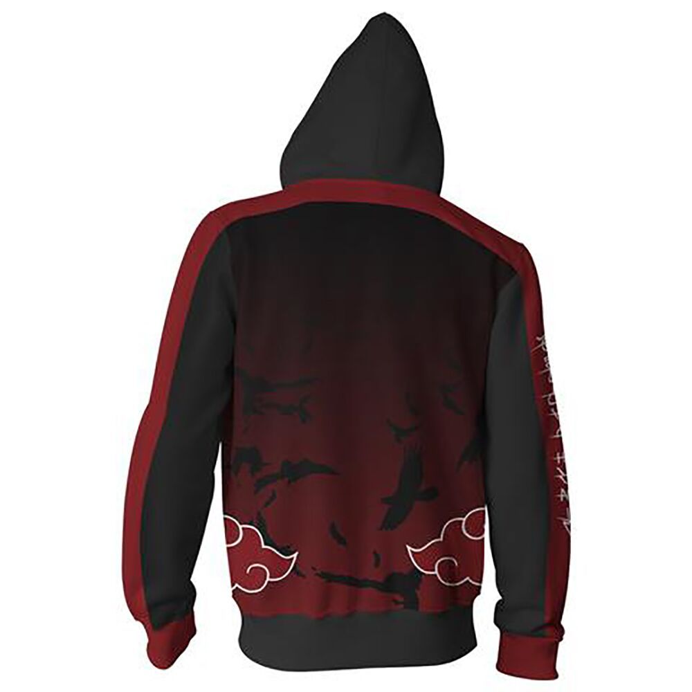 Naruto – Akatsuki Themed Zip Hoodie Hoodies & Sweatshirts