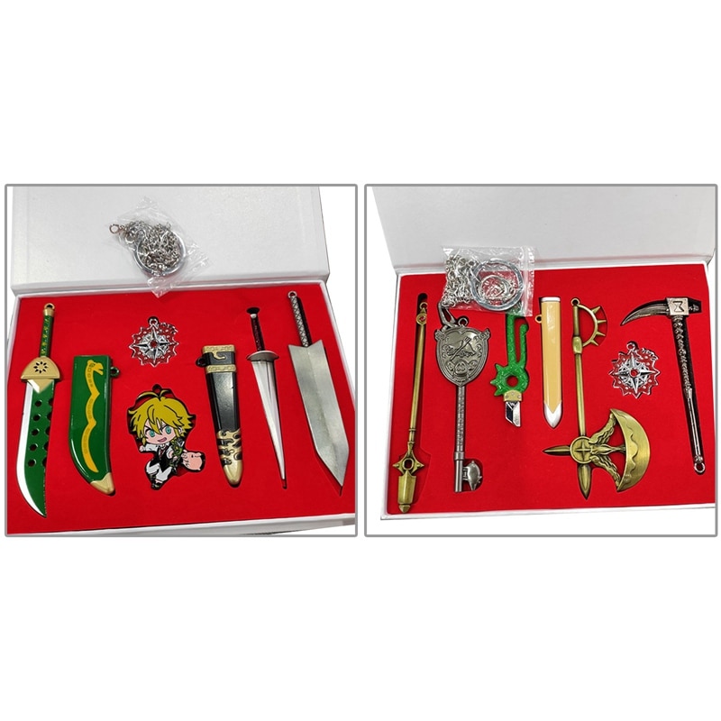 The Seven Deadly Sins – Dragon’s Sin of Wrath Swords Keychains (6 Pieces/Set) Keychains