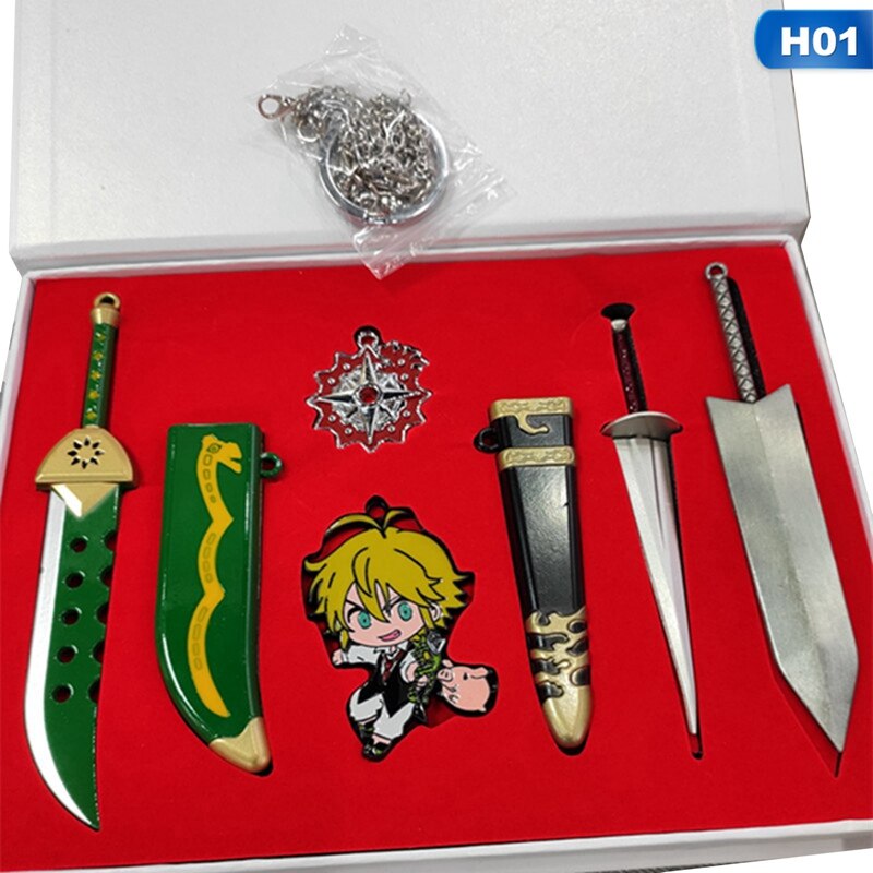 The Seven Deadly Sins – Dragon’s Sin of Wrath Swords Keychains (6 Pieces/Set) Keychains