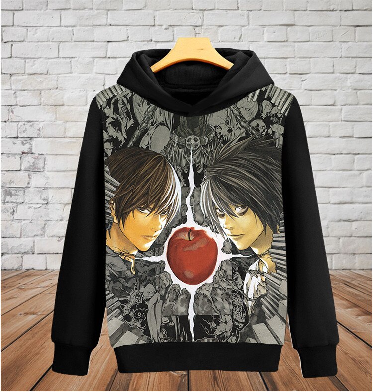 Death Note – Light and Shinigami Themed Closed Hoodies Hoodies & Sweatshirts