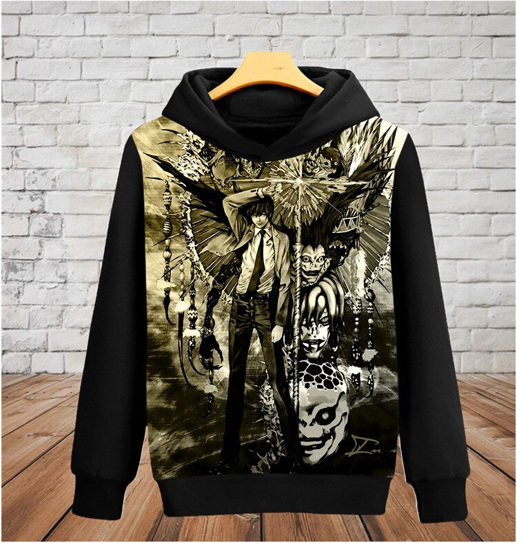 Death Note – Light and Shinigami Themed Closed Hoodies Hoodies & Sweatshirts