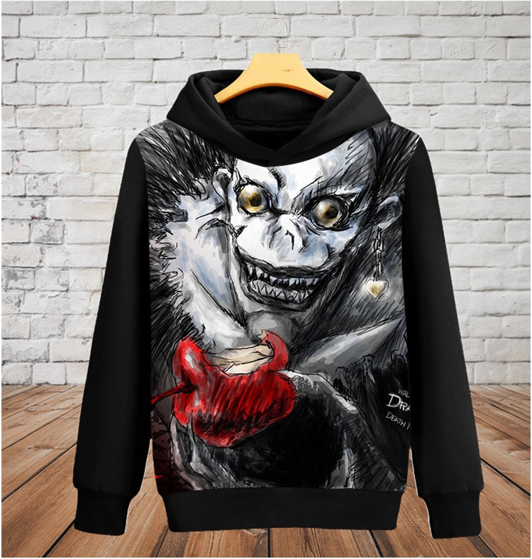 Death Note – Light and Shinigami Themed Closed Hoodies Hoodies & Sweatshirts