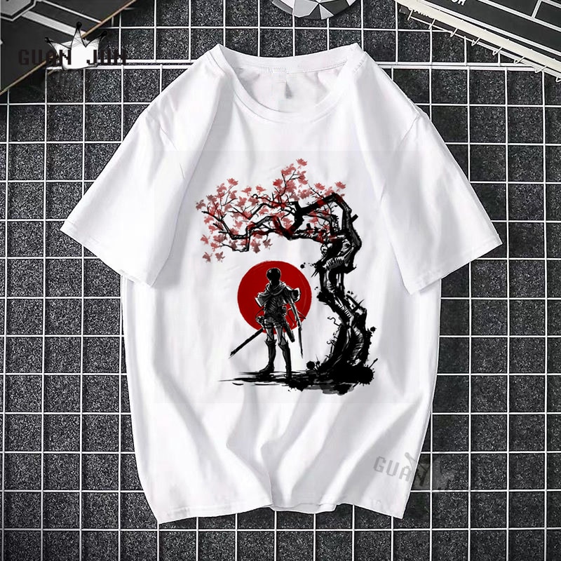 Attack on Titan – Different Characters Themed Light T-Shirts (20+ Designs) T-Shirts & Tank Tops