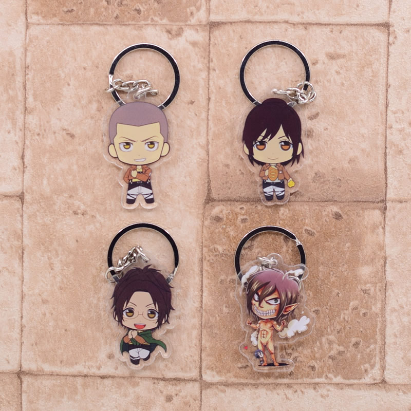Attack on Titan – Different Characters Cute Acrylic Keychains (30 Designs) Keychains