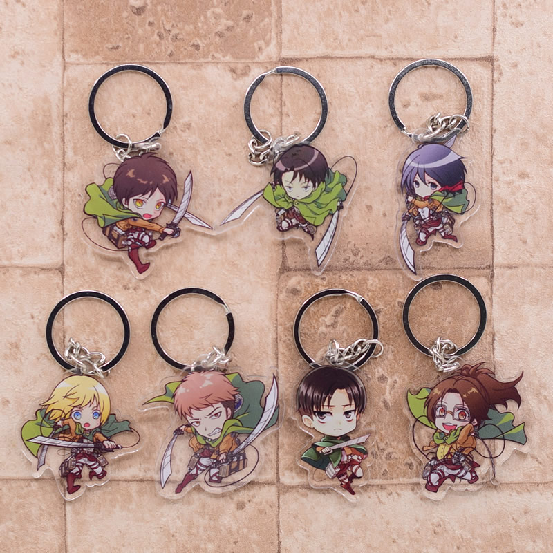 Attack on Titan – Different Characters Cute Acrylic Keychains (30 Designs) Keychains