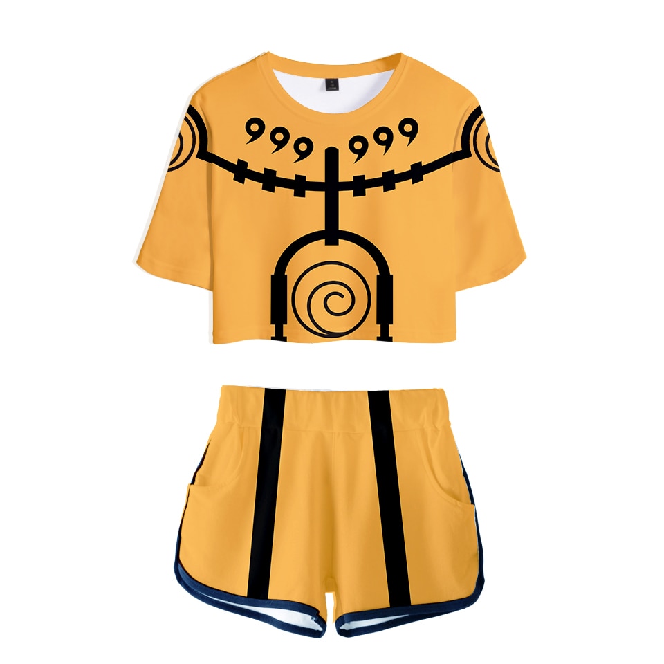 Naruto – Different Characters and Groups Themed Women T-Shirts with Shorts (10 Designs) Cosplay & Accessories
