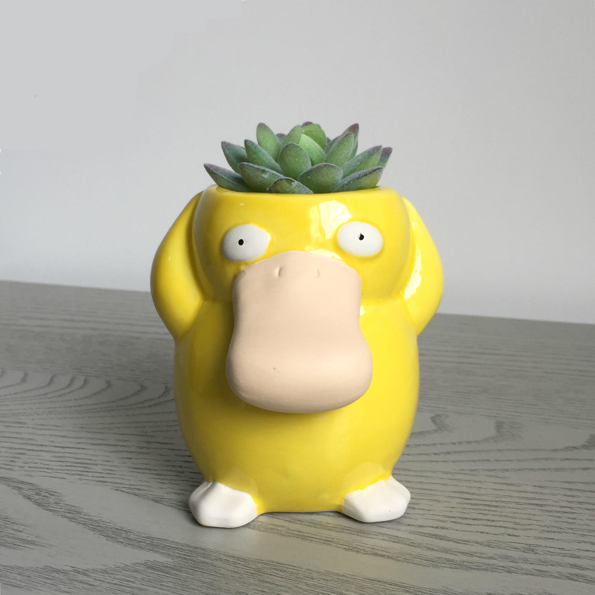 Pokemon – Psyduck Themed Flower Vase or Pot Action & Toy Figures