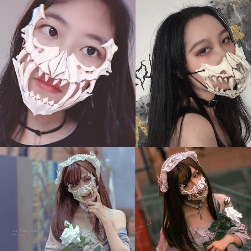 Japanese Styled Dragon Skull Cosplay Mask (9 Designs) Cosplay & Accessories