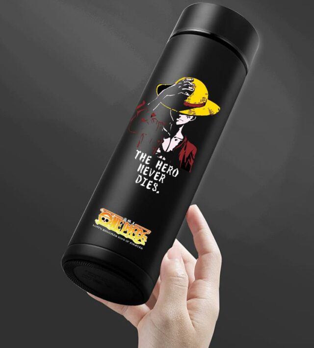 Buy One Piece - Luffy Themed Water Bottle With Detachable Cup (10