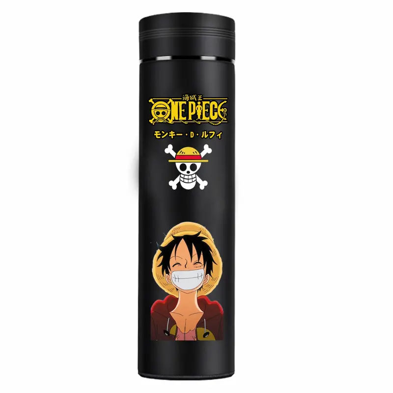 One Piece – Luffy Themed Water Bottle With Detachable Cup (10+ Designs) Mugs