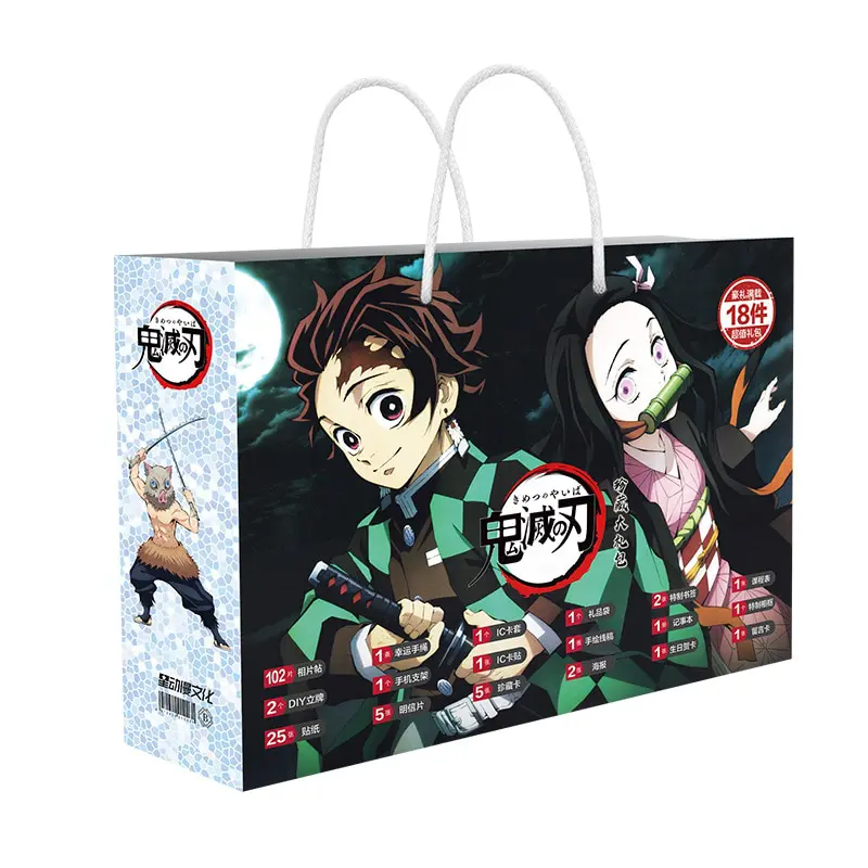 Demon Slayer – Tanjiro and Nezuku Themed Postcard Bag Bags & Backpacks