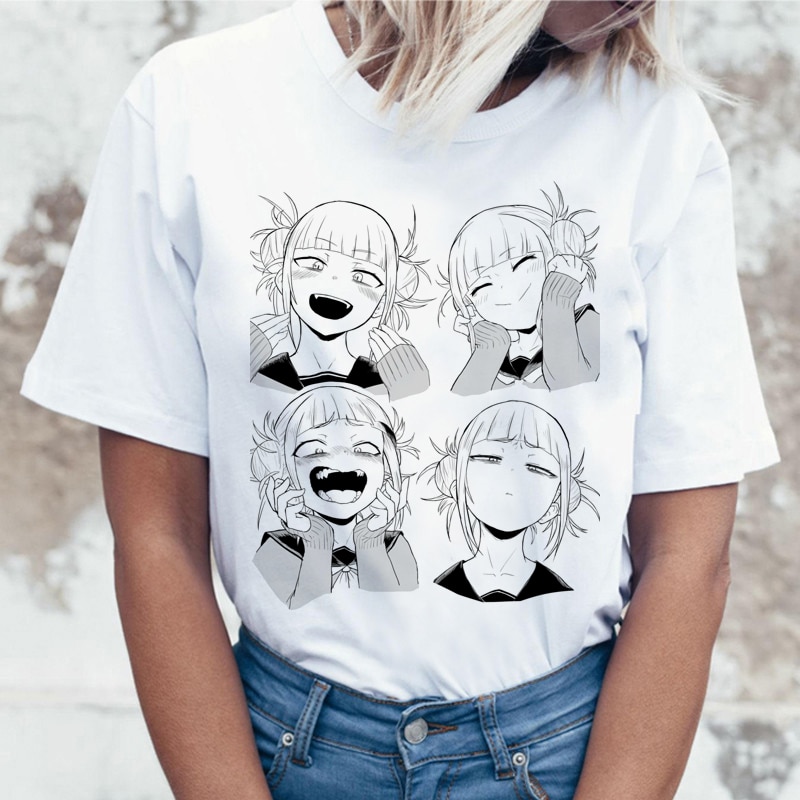 My Hero Academia – Cute Girls Themed Romantic White T-Shirts (25+ Designs) T-Shirts & Tank Tops