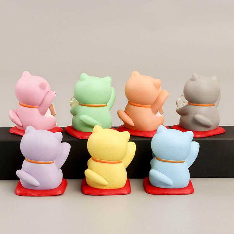 Maneki-Neko Themed Cute Little Cats Ornaments or Figures Action & Toy Figures