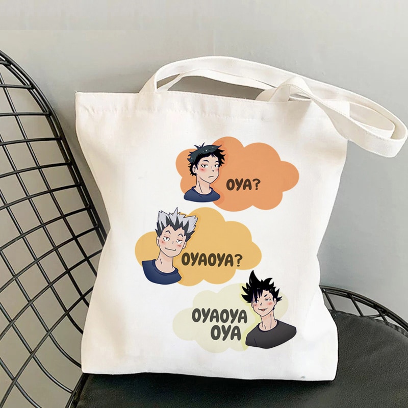 Haikyuu!! – Different Characters Themed Grocery Bags (25 Designs) Bags & Backpacks