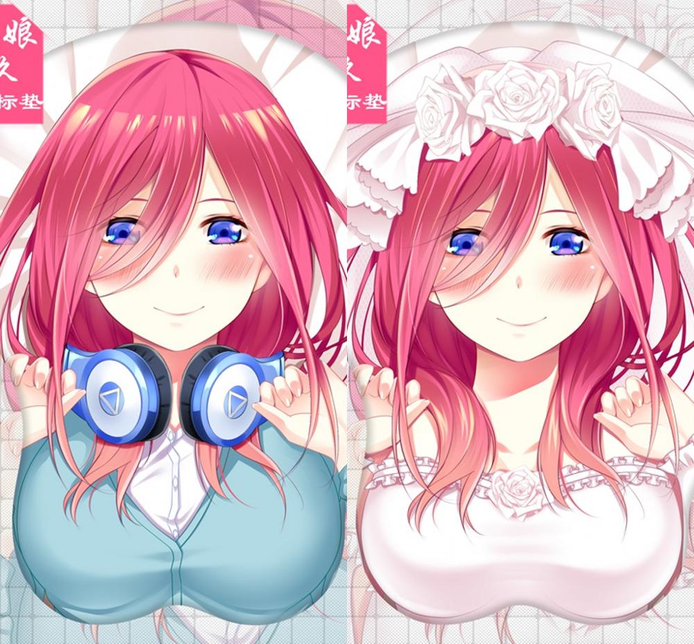 The Quintessential Quintuplets – Nakano Miku Themed Cute and Soft Mousepad (2 Designs) Keyboard & Mouse Pads