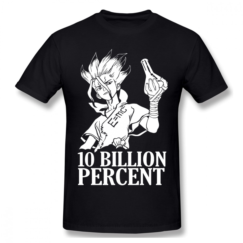 Dr. Stone – Senku “10 Billion Percent” Themed T-Shirts (15+ Colors) T-Shirts & Tank Tops