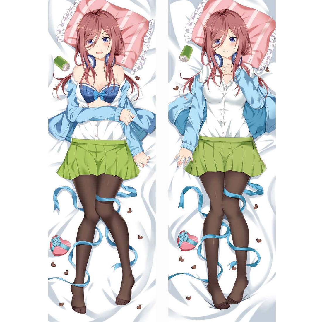 The Quintessential Quintuplets – Nino Nakano Themed Dakimakura Hugging Body Pillow Cover Bed & Pillow Covers