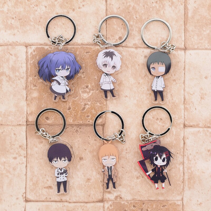 Tokyo Ghoul – Different Cute Characters Themed Acrylic Keychains (6 Designs) Keychains