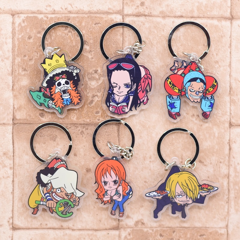 One Piece – Different Cute Characters Double-Sided Acrylic Keychains (10+ Designs) Keychains