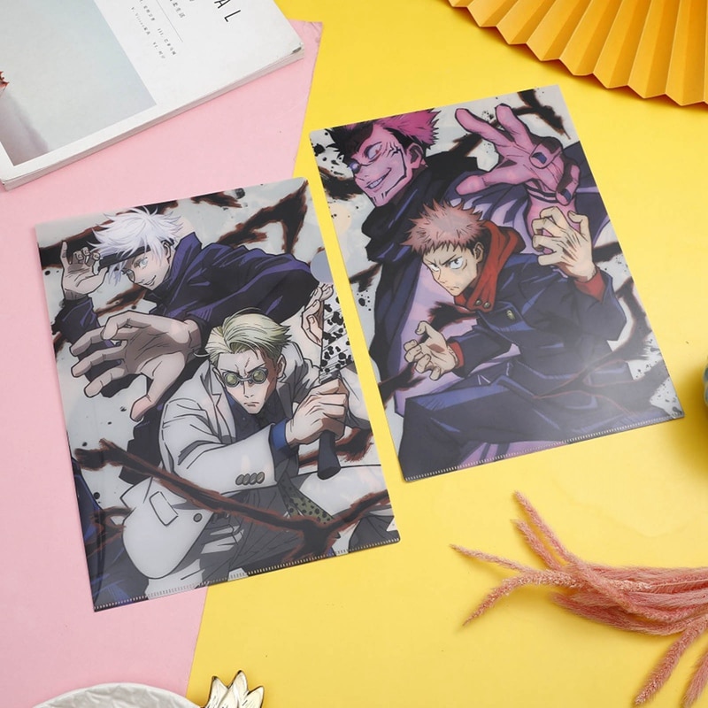 Jujutsu Kaisen – Different Cool Characters Themed File Holder or Organizer (4 Designs) Pens & Books