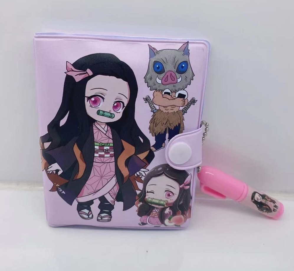 Demon Slayer – Different Characters Themed Small Diary (2 Designs) Pens & Books