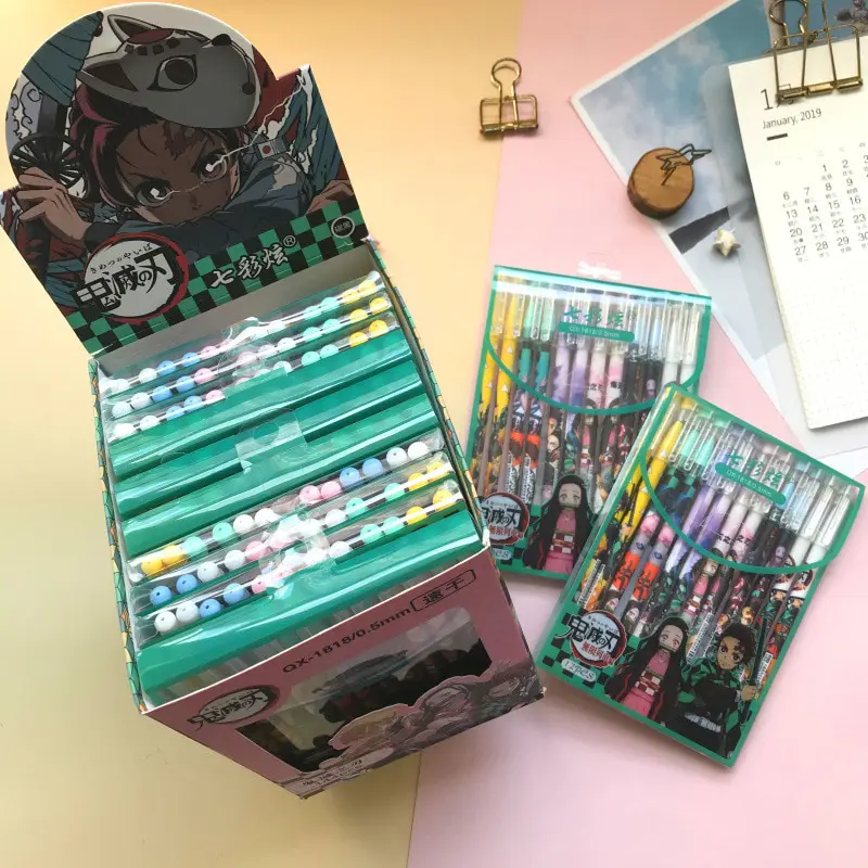 Demon Slayer – Different Characters Themed Gen Pens (Set of 6) Pens & Books