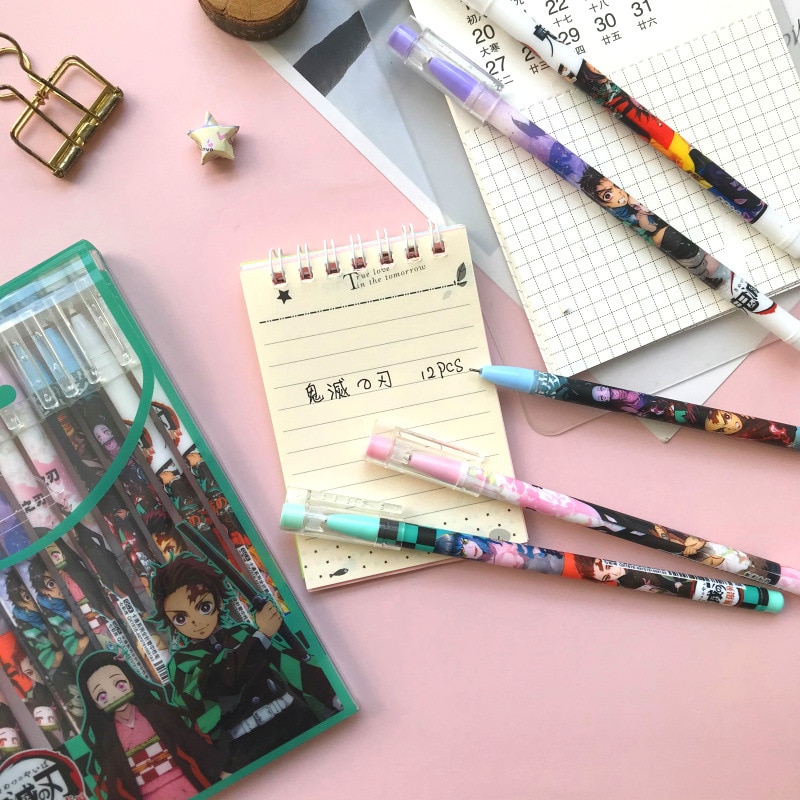 Demon Slayer – Different Characters Themed Gen Pens (Set of 6) Pens & Books